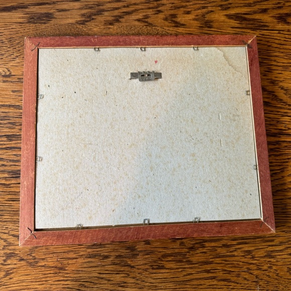 Vintage Boho Landscape Framed Painting Art Picture Wood Frame - Picture 4 of 7